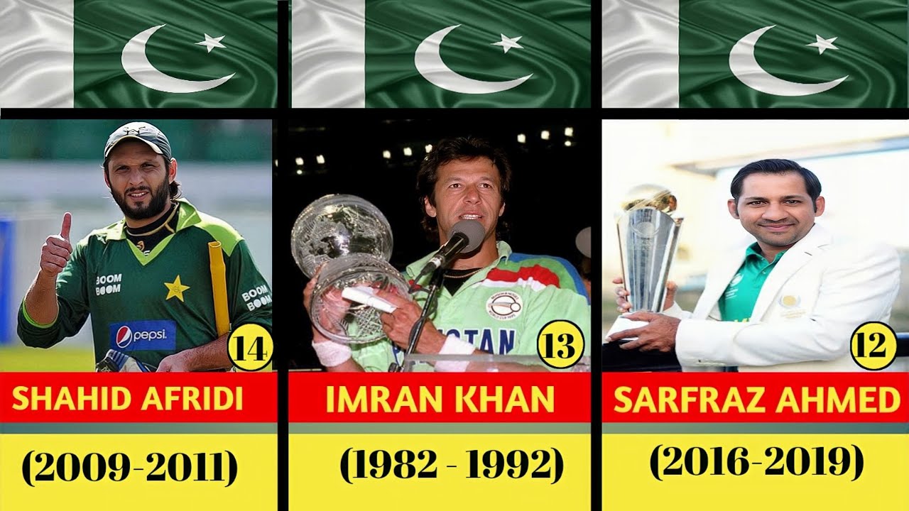 List Of All Captains Of Pakistan's Cricket Team 1952-2024 | Pakistan cricket team history