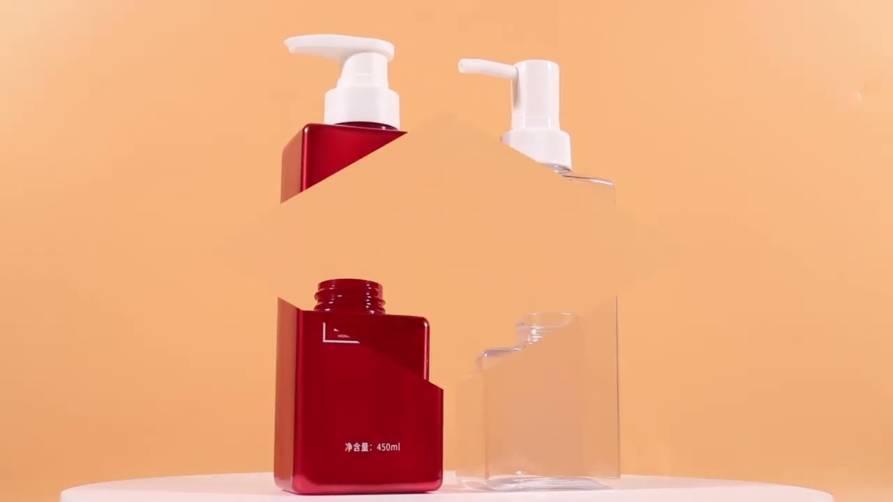 Bold & Shiny: The Dark Red PET Bottle for Premium Shower Gels