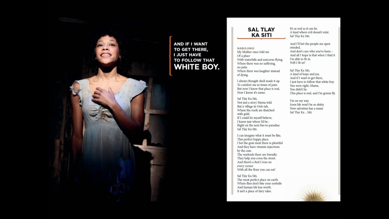 Book of Mormon - Sal Tlay Ka Siti - Lyrics
