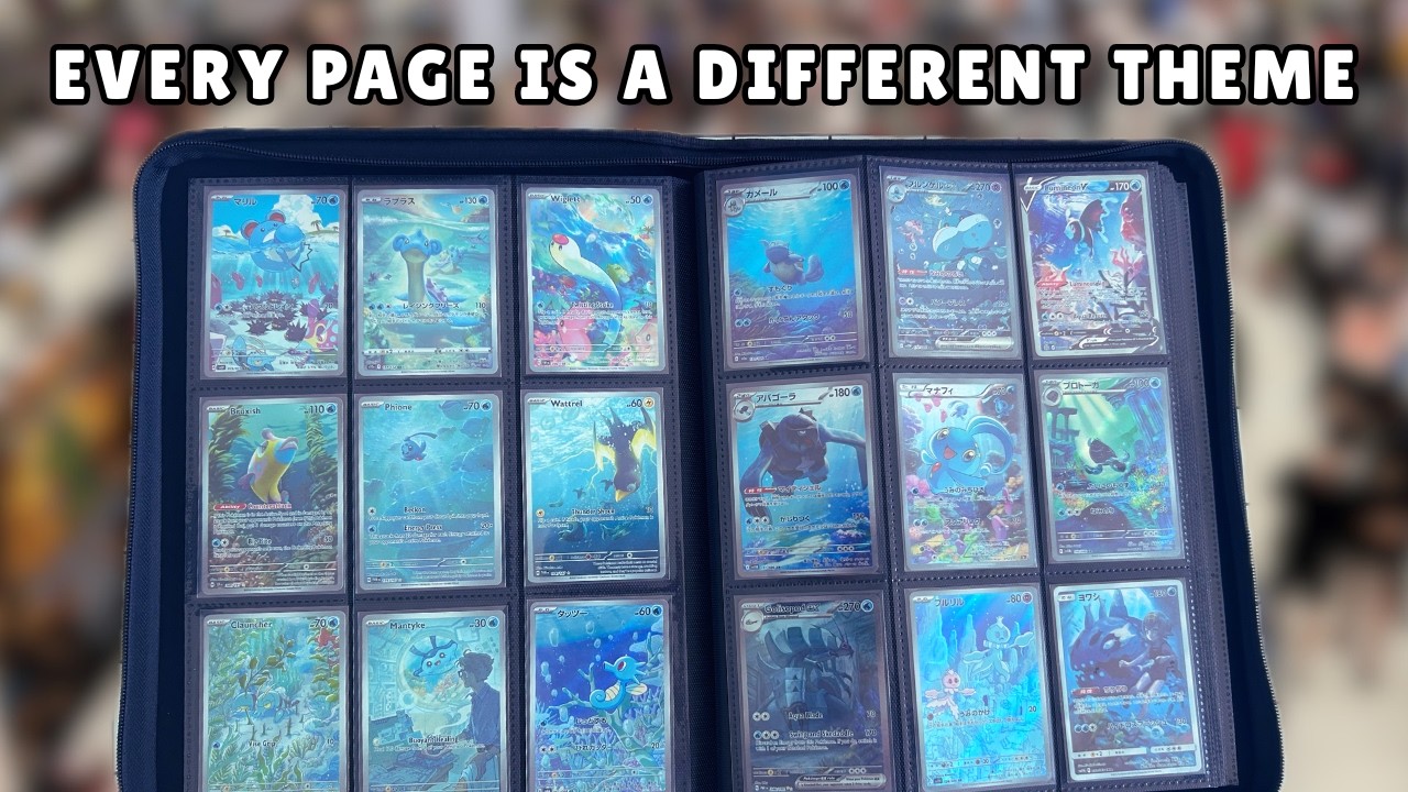 My Theme Pokemon Binder After 1 Year of Collecting Pokemon Cards