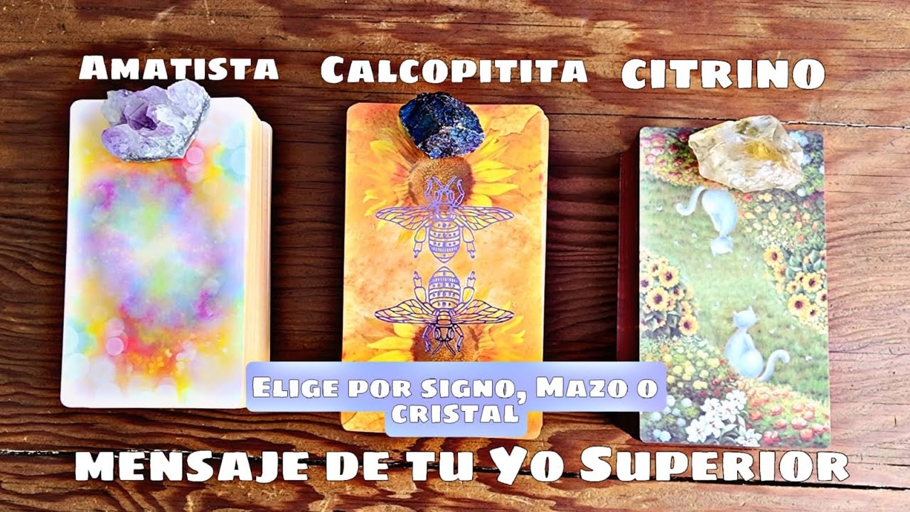 Mensaje de tu Yo Superior 🪽 Amatista, Calcopirita, Citrino 🍀 Elige tu carta