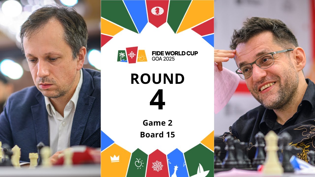 🇵🇱 Radoslaw Wojtaszek &ndash; Levon Aronian 🇦🇲  | FIDE World Cup 2025 | Round 4 | Game 2 | Board 15