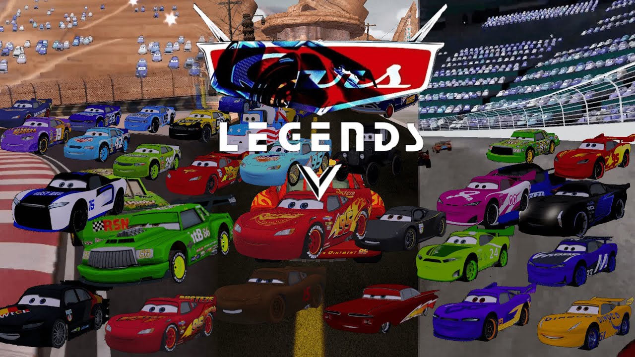 Cars Legends with many Racers in diferent racing places (Radiator Springs, Piston Cup,Stadium Races)