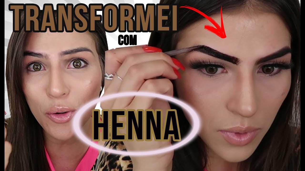 SOBRANCELHA DE HENNA EM CASA | FÁCIL