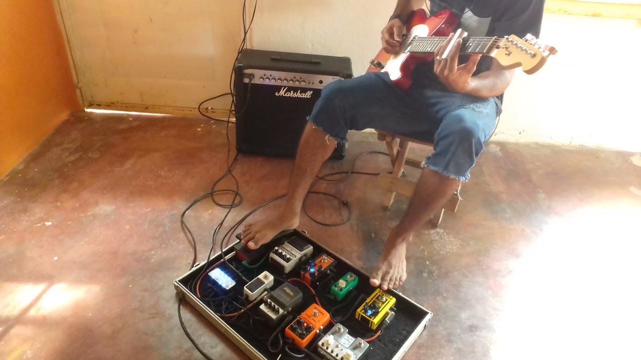 Ambiencia com meu set de pedais.