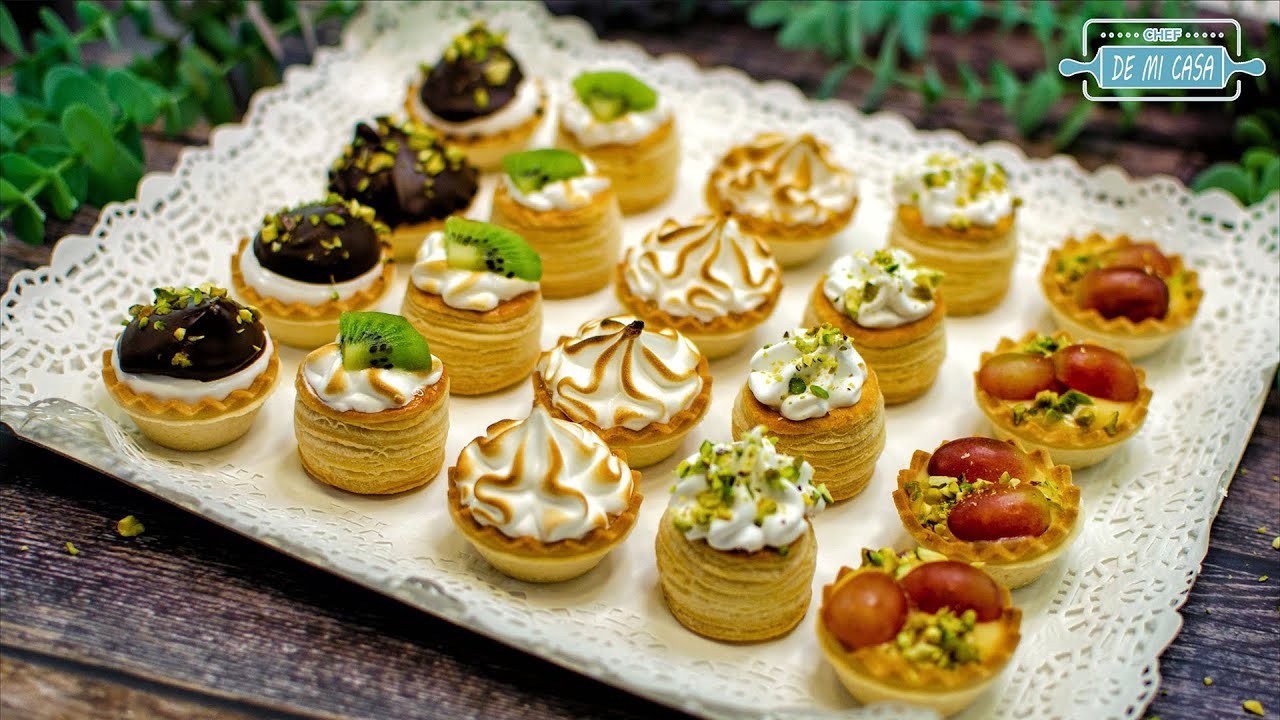 🤩 5 Tartaletas DULCES Variadas 🍭 con Crema PASTELERA, Merengue, Frutas... 😱 (Recetas Navidad 24/24)