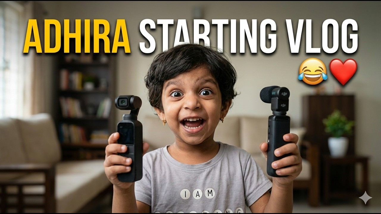 Adhira Trying to Vlog Like Me.🥺🎥 |