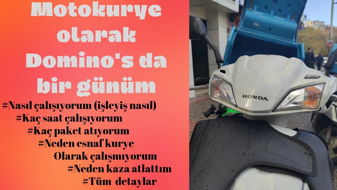 DOMİNO'S DA KURYE OLMAK//çalışmak,işleyiş,paket sayısı,tüm detaylar//  #kurye #keşfet #viral #tiktok
