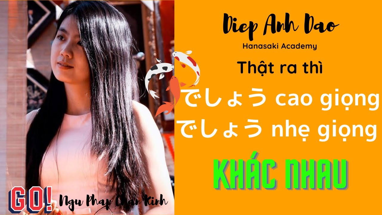 Thực ra ～でしょう không cao giọng và ～でしょう cao giọng là khác nhau