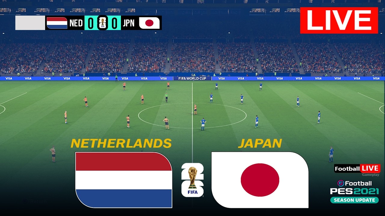 NETHERLANDS  vs JAPAN - FIFA World Cup 2026 group stage | Match Today | Simulation PES