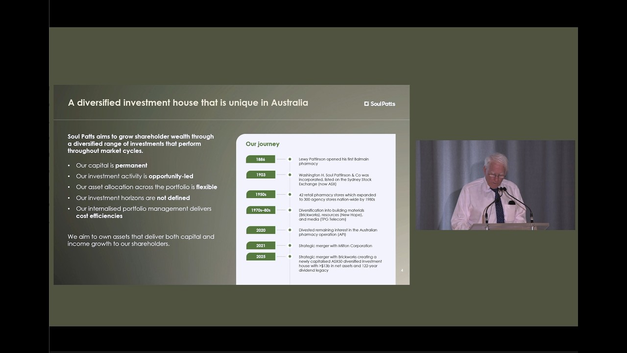 Soul Patts Shareholder Briefing - Brisbane 3 December 2025