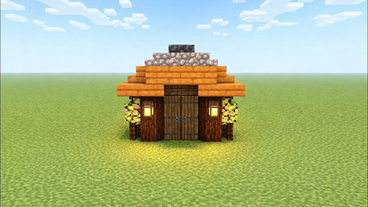 Minecraft Starter Spruce House In 2.15 Minutes 😀