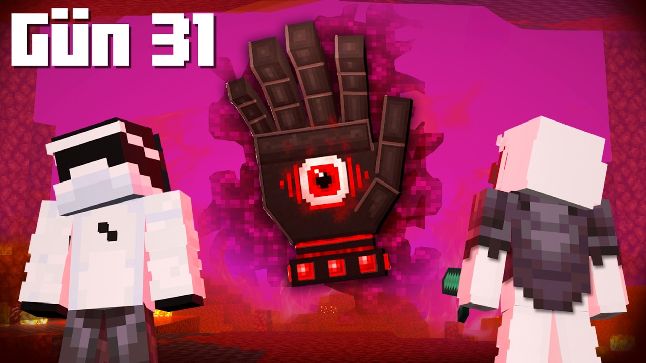 Minecraft LANETLİ NETHER'dan 100 Günde Kaçmak Mümkün mü..? (part 2)