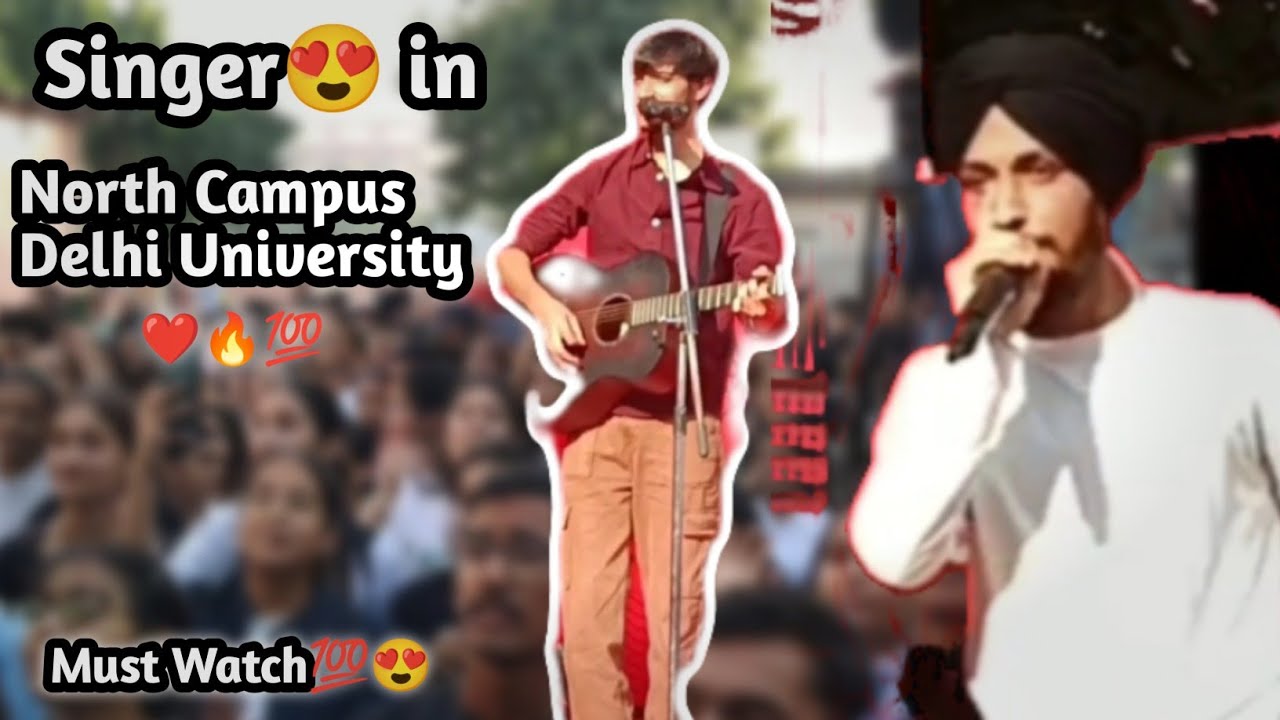 Coke Studio Singer❤💯 in SGTB Khalsa College😍... 