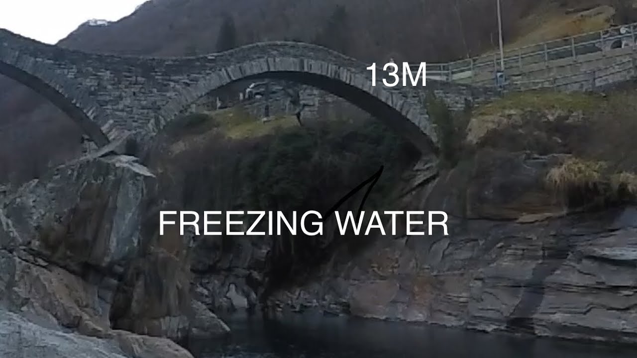 Sesh in Locarno during the winter holidays and jump in Verzasca