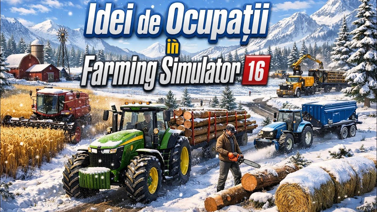 Idei de ocupatii in Farming Simulator 16