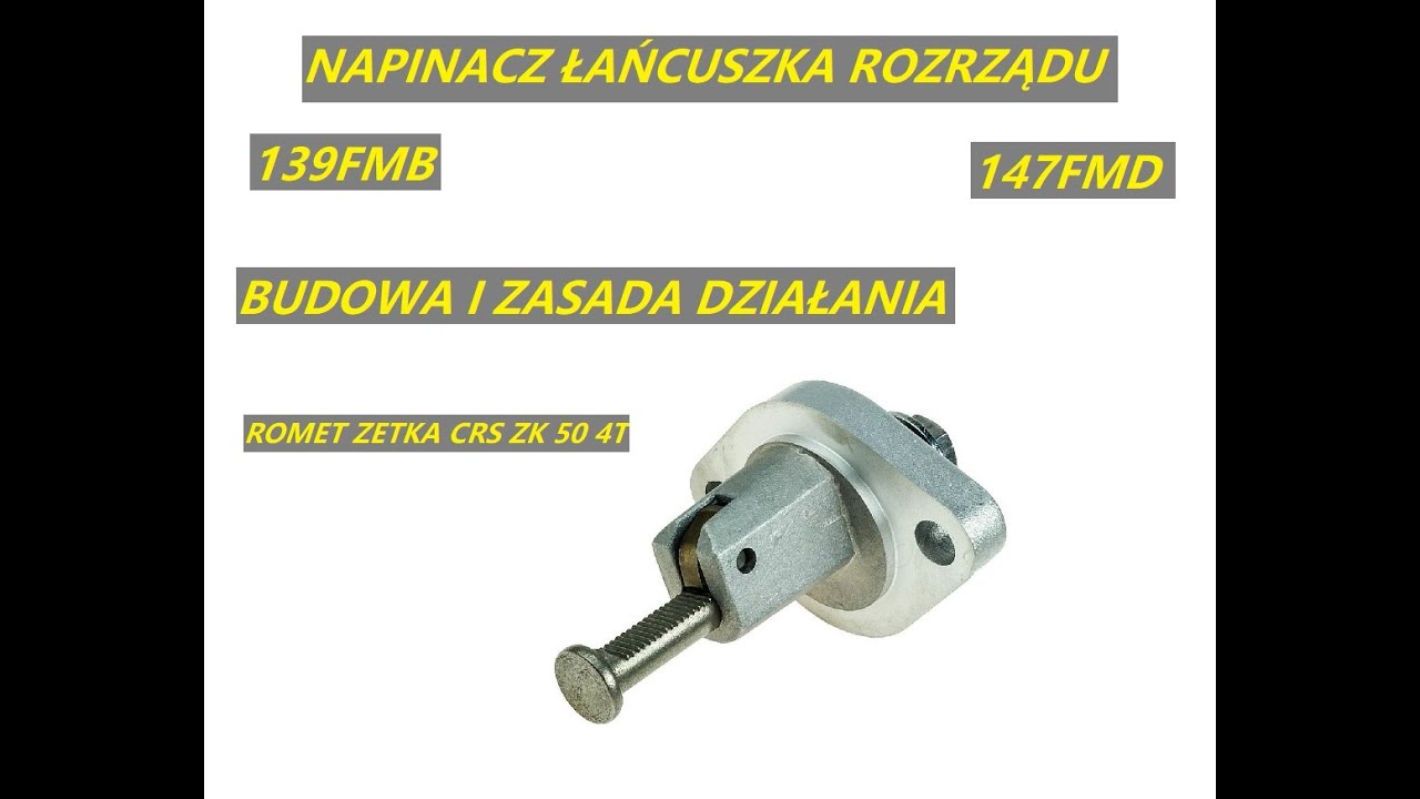 #161 NAPINACZ ŁAŃCUSZKA ROZRZĄDU JAK DZIAŁA JEGO BUDOWA 139FMB 147FMD ROMET ZETKA ZK CRS 4T