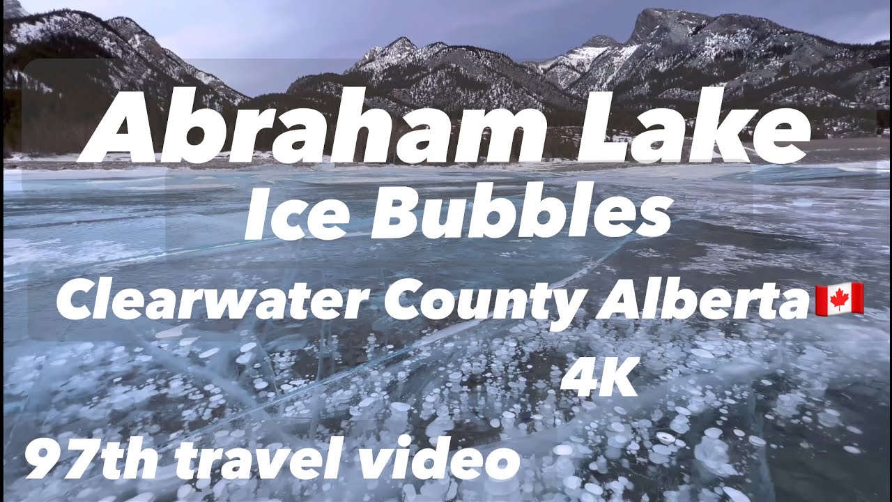 Abraham Lake Alberta Canada - Ice Bubbles