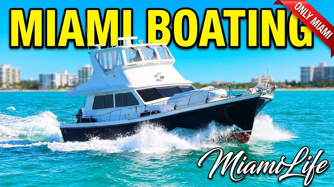🌊🚤  This is what boating in Miami is like
