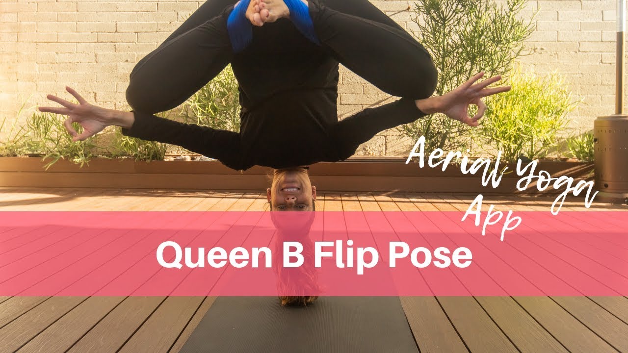 Aerial Yoga Advanced Pose: Queen B Flip