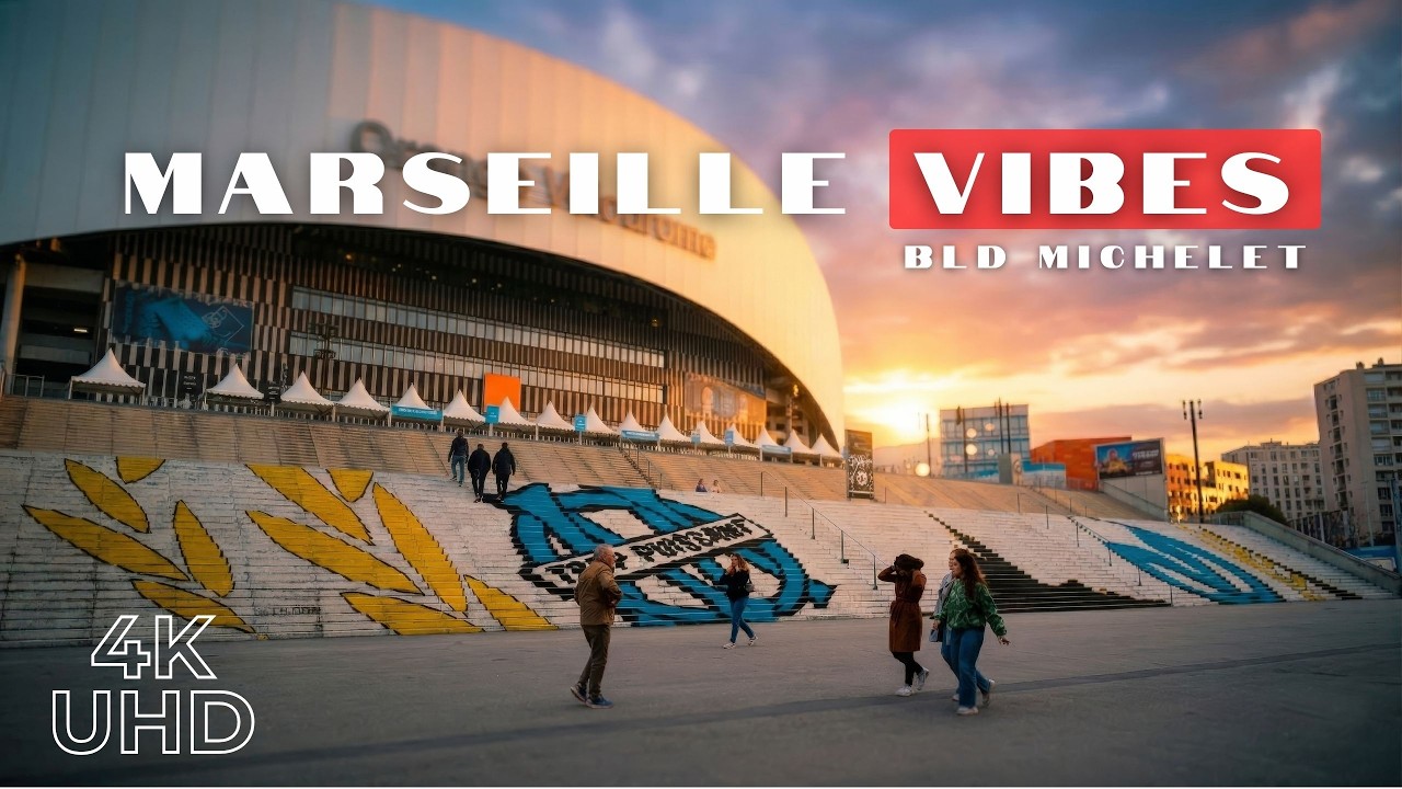 🇫🇷 Marseille in 4K: Iconic Vélodrome Stadium & Boulevard Michelet