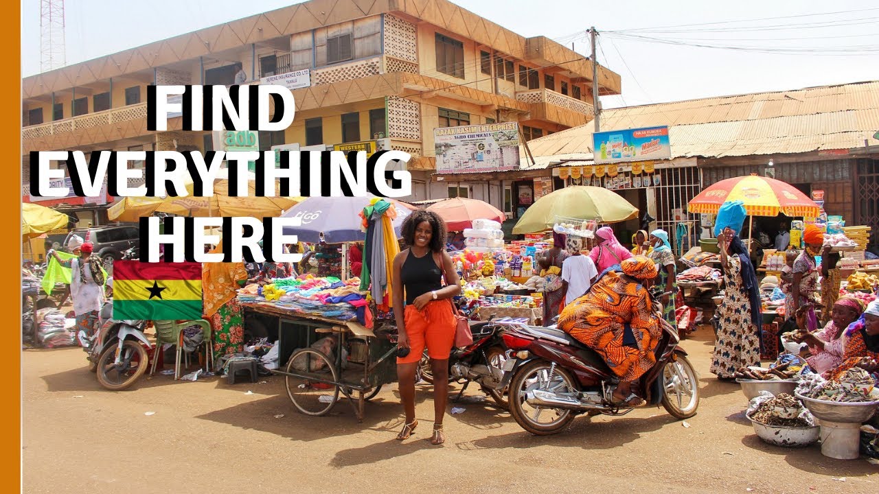 A WEST AFRICAN LOCAL MARKET - GHANA | EXPLORE LOCAL CLOTHING STORES IN TAMALE