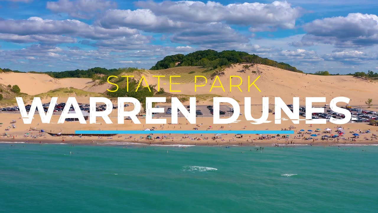 Warren Dunes State Park, Michigan | 4K drone footage