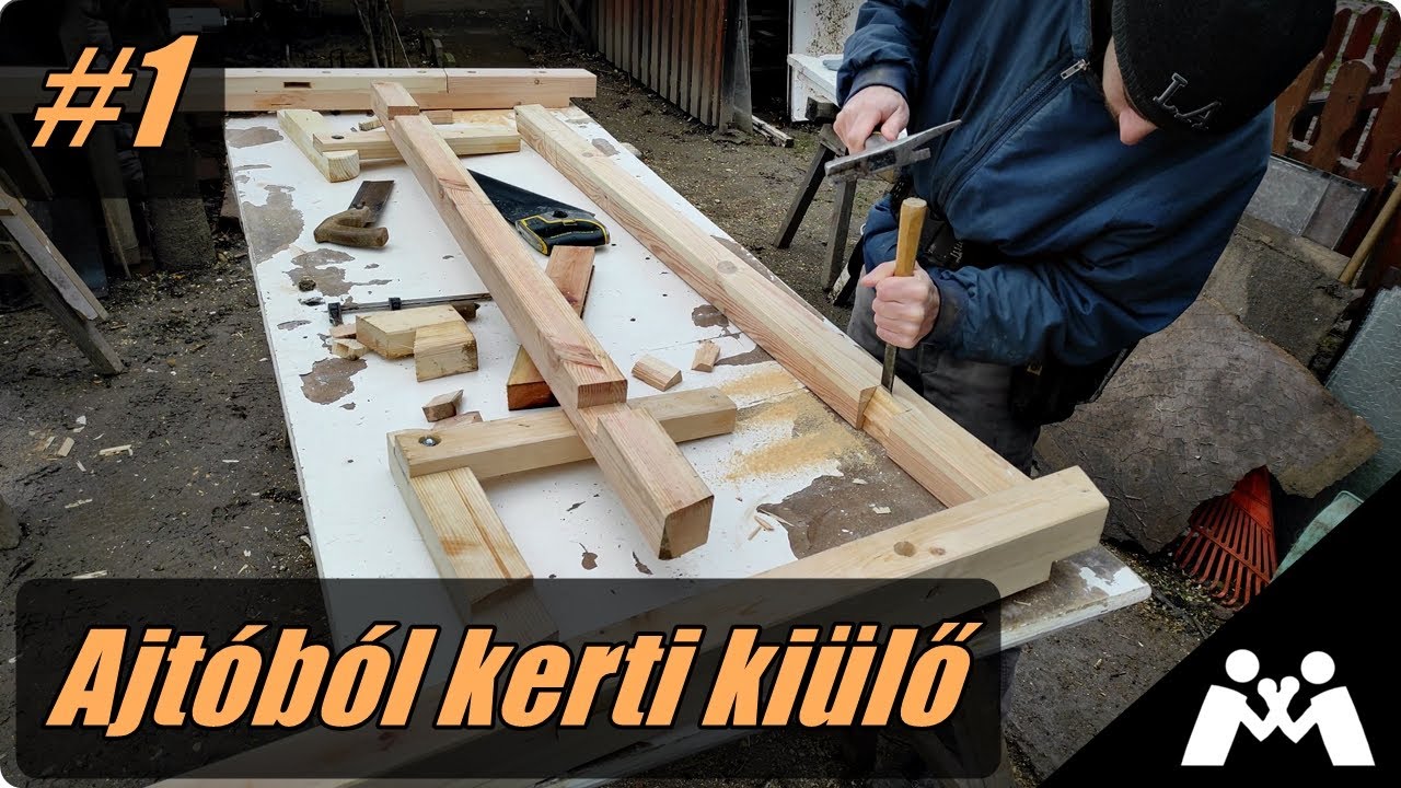 Ajtóból kerti kiülő - avagy sörpad készítés bontott anyagokból #1