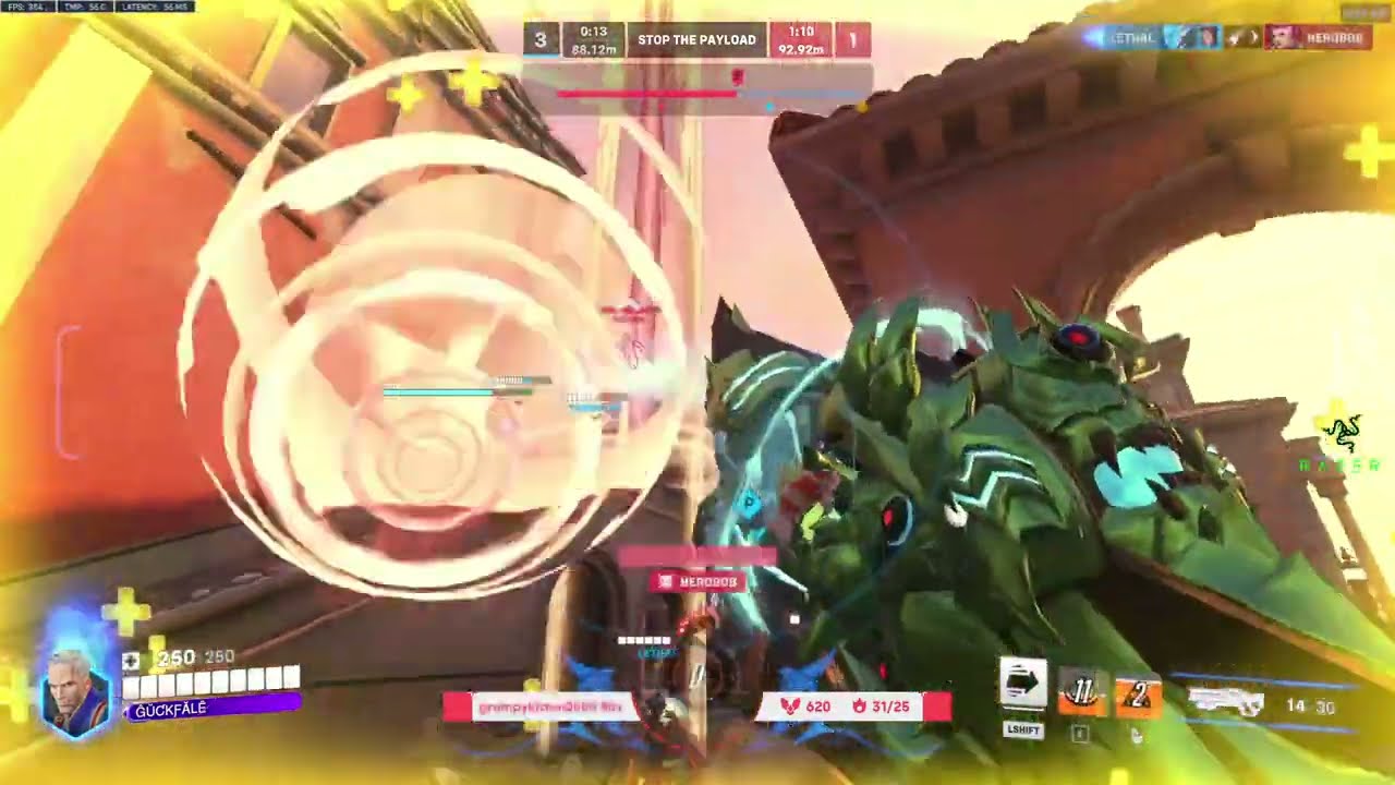GALE  SOLDIER 76 GAMEPLAY - OVERWATCH 2 SEASON 13 TOP 500