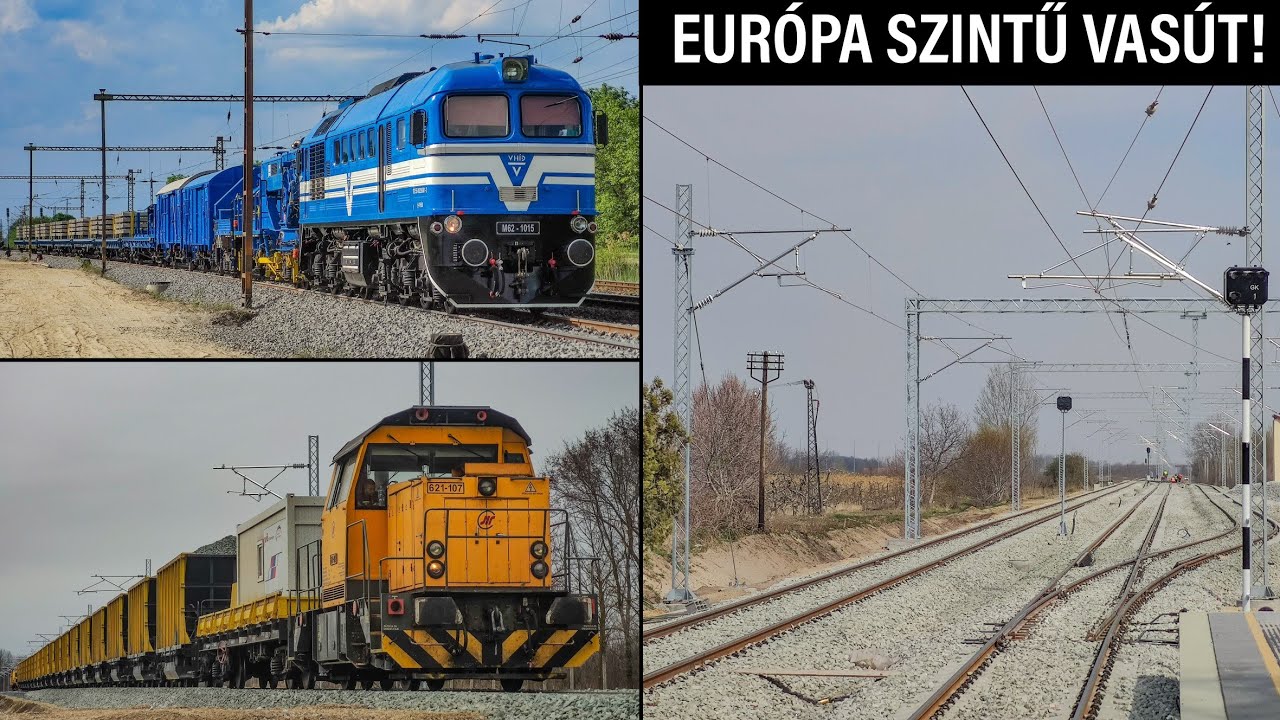 Így épült a SZEGED - SZABADKA vasútvonal! 1 ÉVES KONTRASZT!