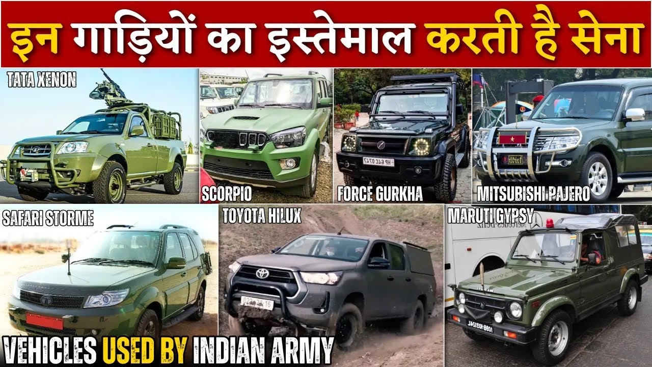 Top 10 Cars & SUVs Used by the Indian Army