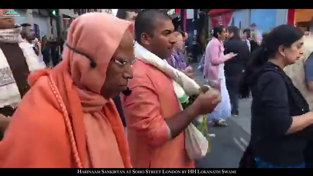 || Soho street Harinam Sankirtan || 17 June 2018 London|| by HH Lokanath Swami