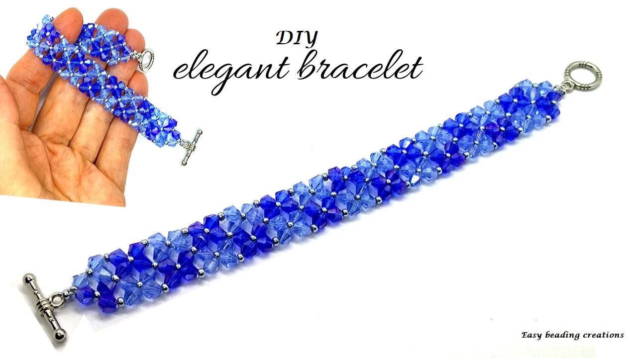 DIY elegant bracelet, tutorial for beginners