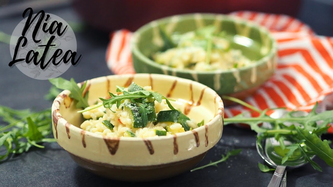 20-Minuten Zucchini Risotto I schnelles Mittagessen I vegan