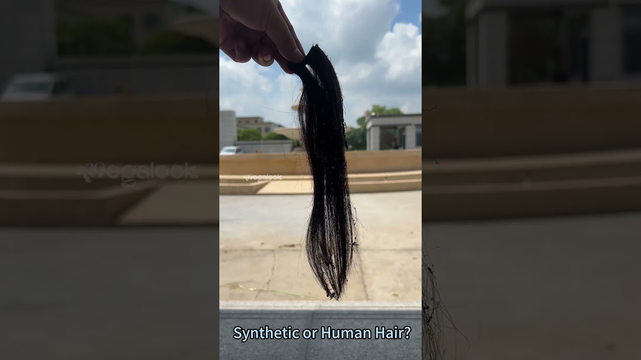 Burn Test: Is it Really Human Hair? 🫣🫣  #megalookhair #wigs #humanhairwig