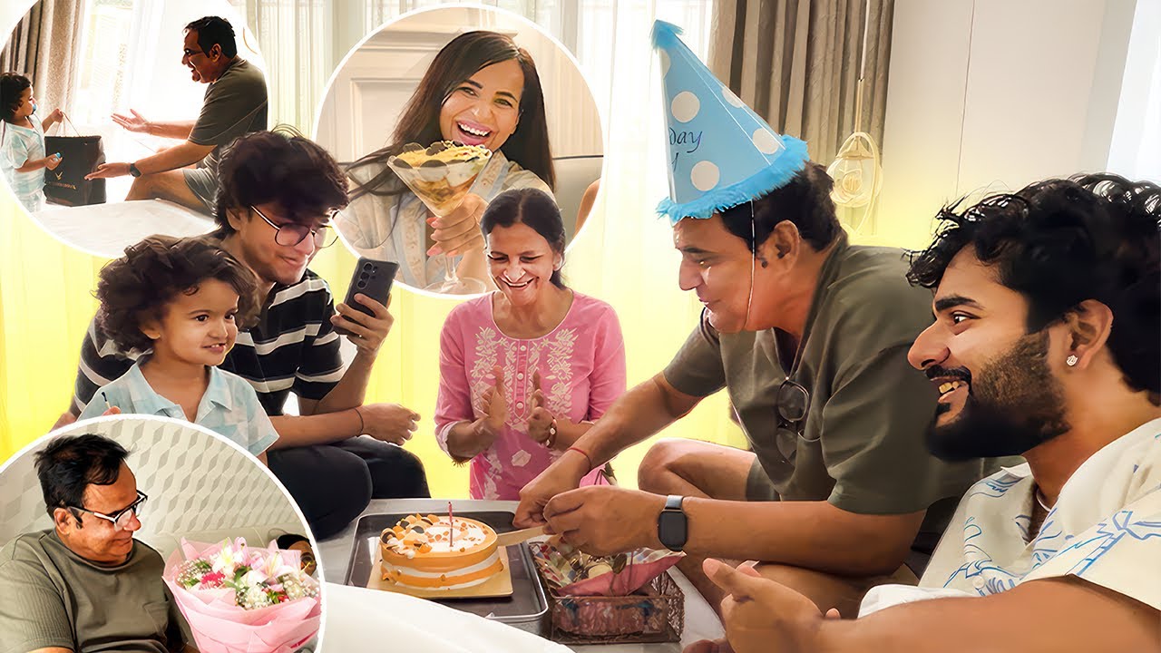 Asher ka nanu ke liye birthday gift aur pyara sa celebration 🎉 