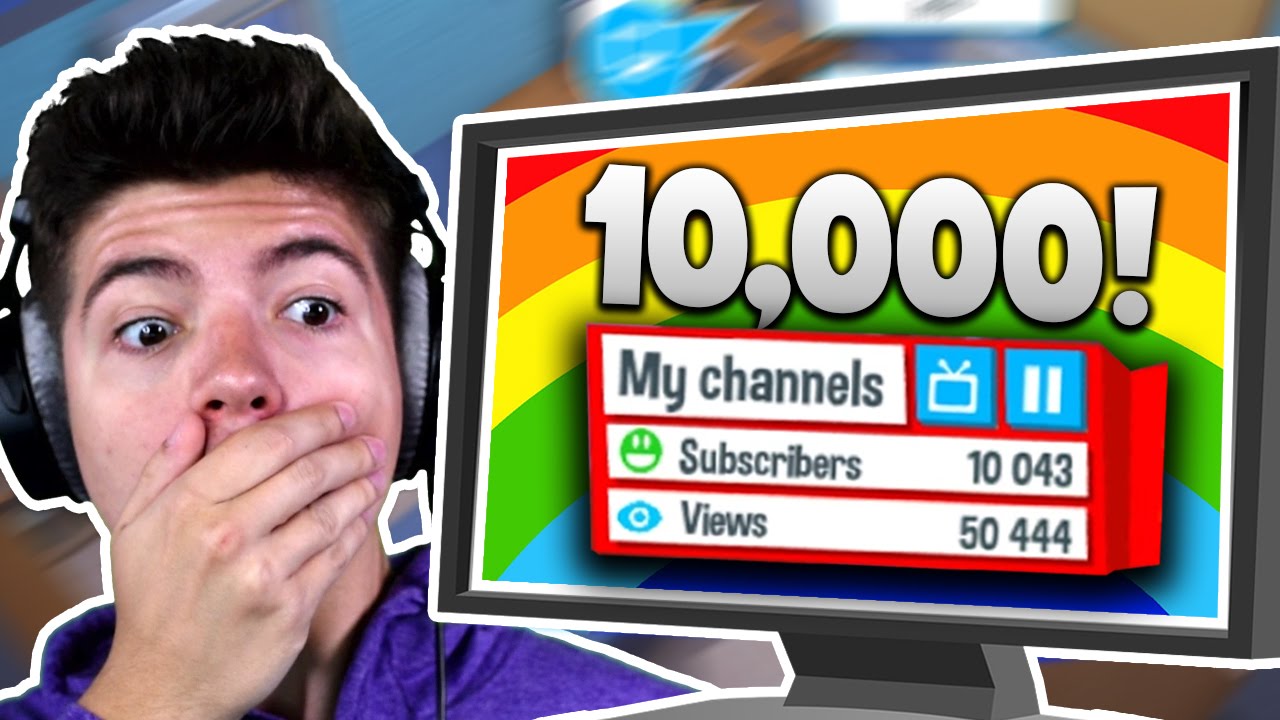 WE HIT 10,000 SUBSCRIBERS! | YouTubers Life #3