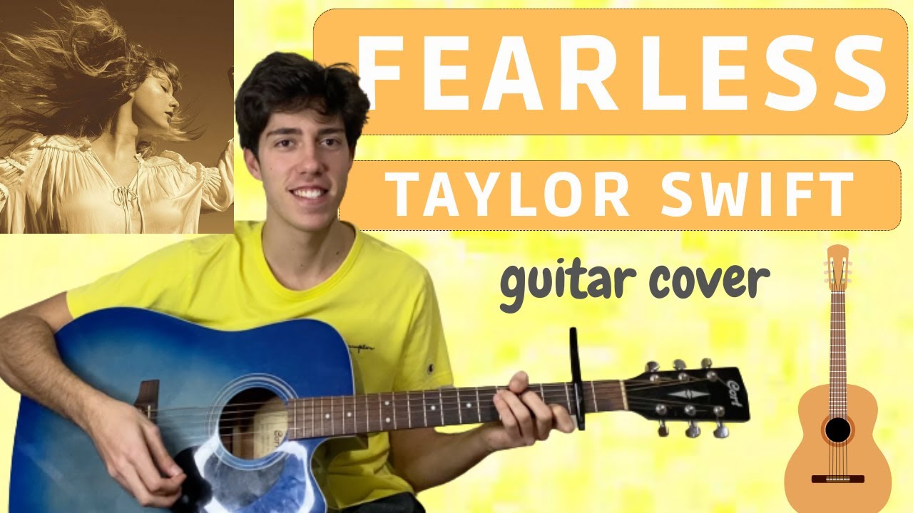 Taylor Swift - Fearless (Taylor's Version) (EASY guitar cover with tabs|chords on screen) 🎸🎶