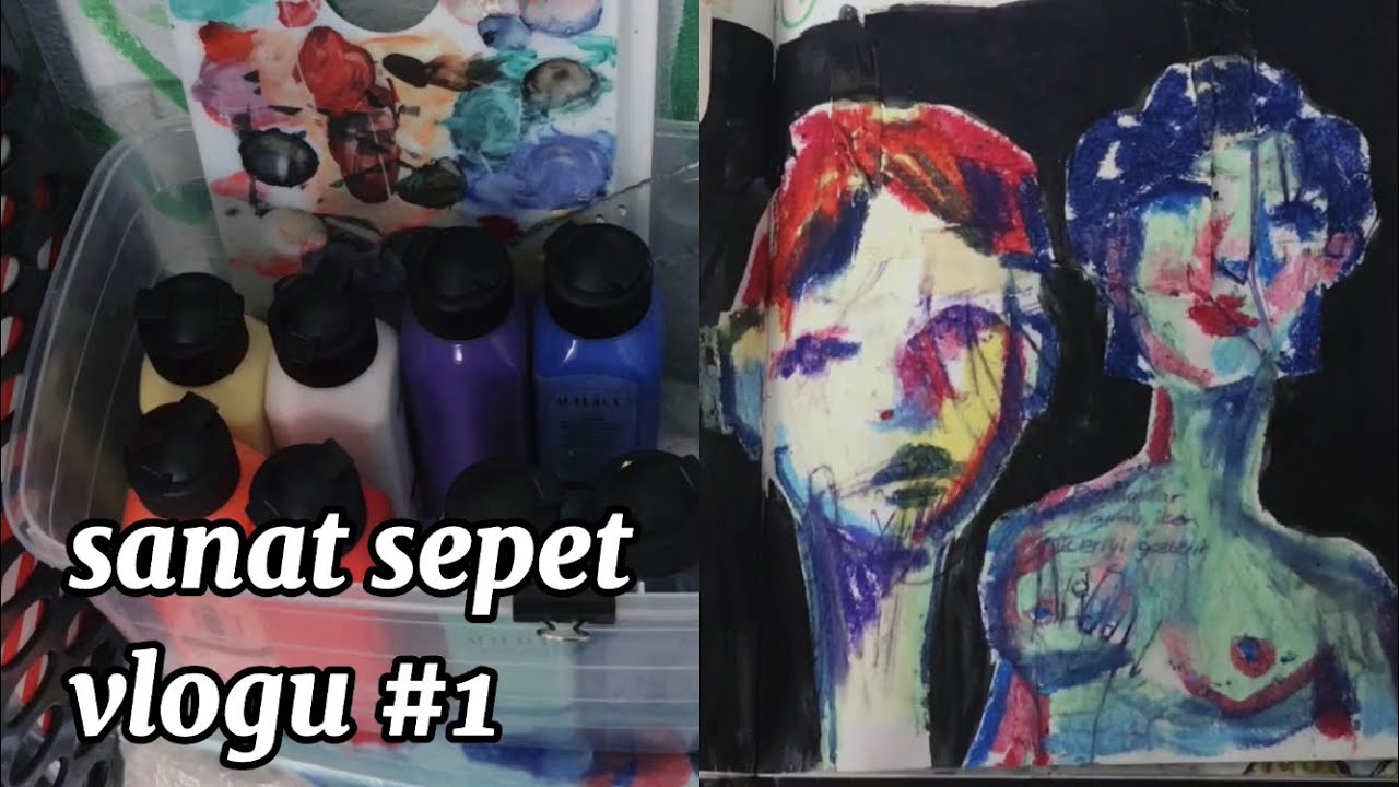 Sanat Sepet#1/ art vlog, üretim sürecim