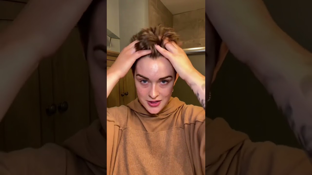 You need this hair product if you have short hair #pixie #shorthair #pixiehaircut