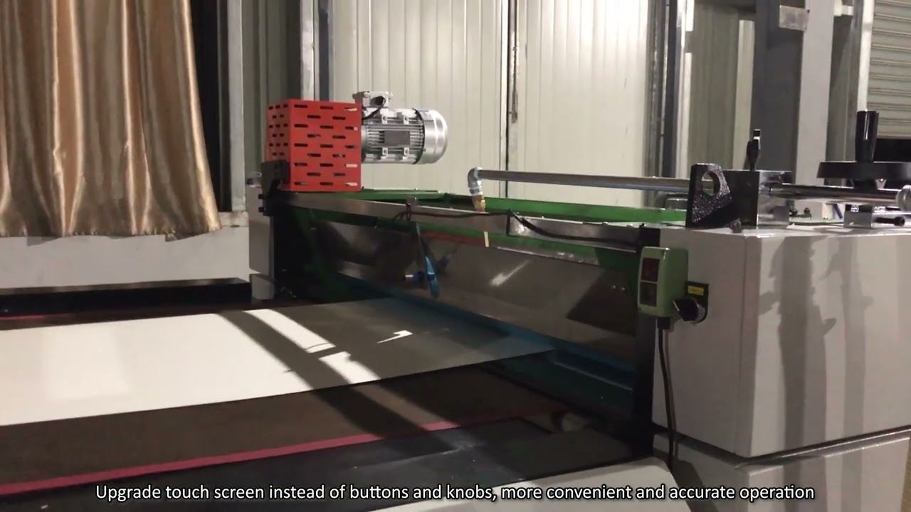SA-R1200 Autoamtic Roll to Roll UV Oil Varnishing Machine to France for Food Grade Container