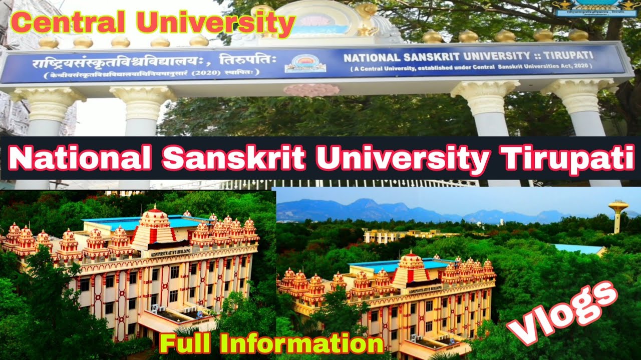National sanskrit university tirupati | Campus | Hostel | Festival | Mess Central university #Vlogs