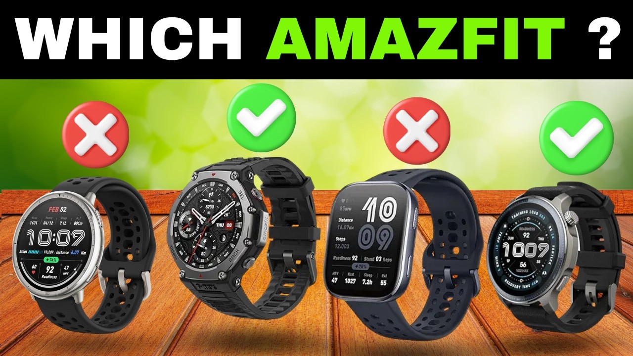 ✅ 7 Best AMAZFIT SmartWatches For RUNNING & Daily Use [2026] ⌚ [BUDGET to PREMIUM] iPhone & Android