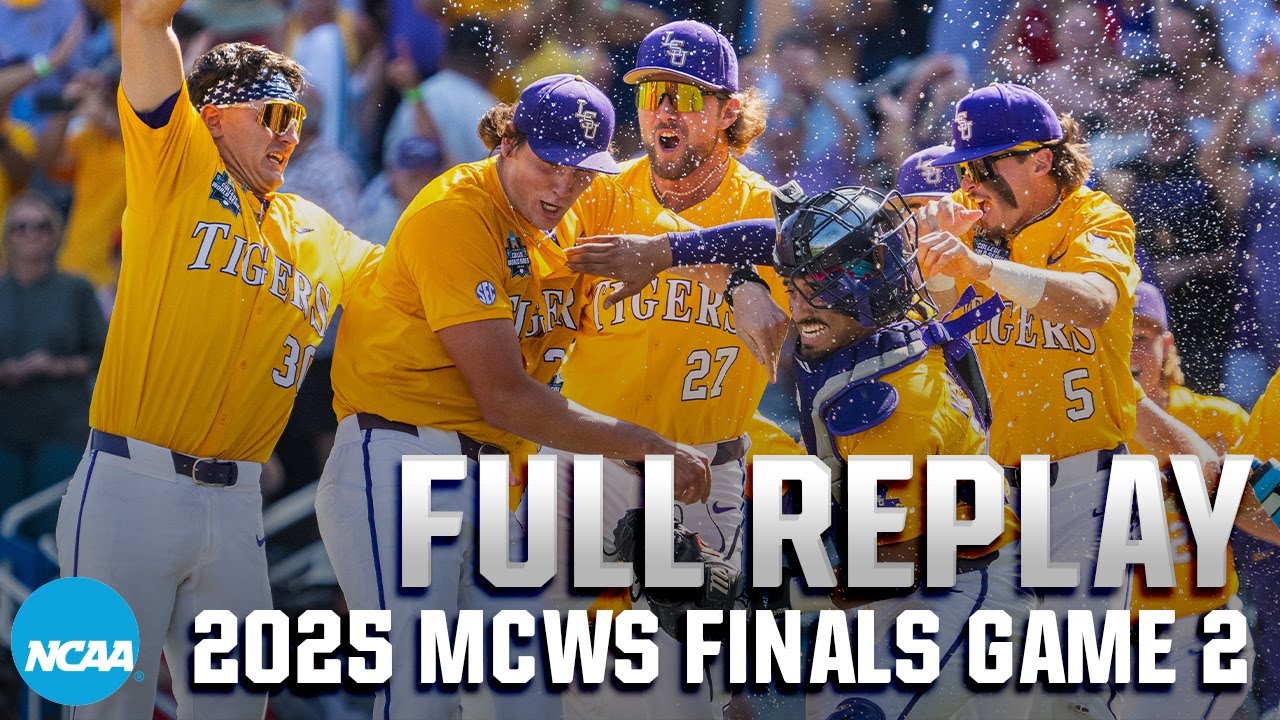 LSU vs Coastal Carolina: 2025 Men's College World Series Finals Game 2 | FULL REPLAY