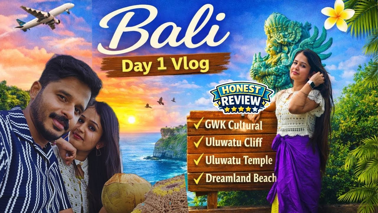 Ep2 Bali Trip | Travel Tips + Garuda Wisnu, Uluwatu & Dreamland Beach | Honest Review Malayalam