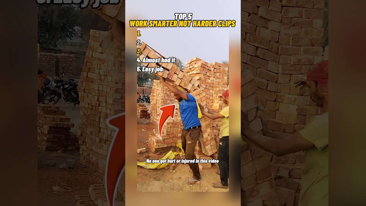 Top 5 Work Smarter Not Harder Clips #funny