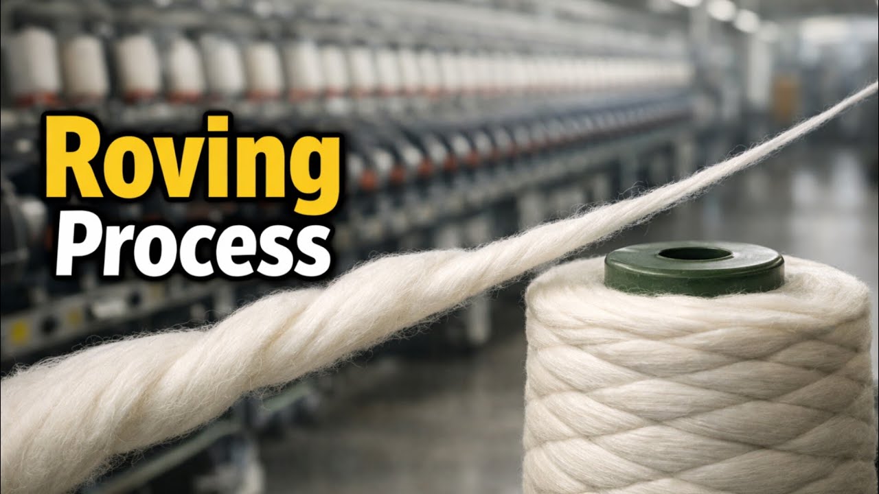 Roving Process in Yarn Manufacturing | Speed Frame Animation | Roving Frame Animation 