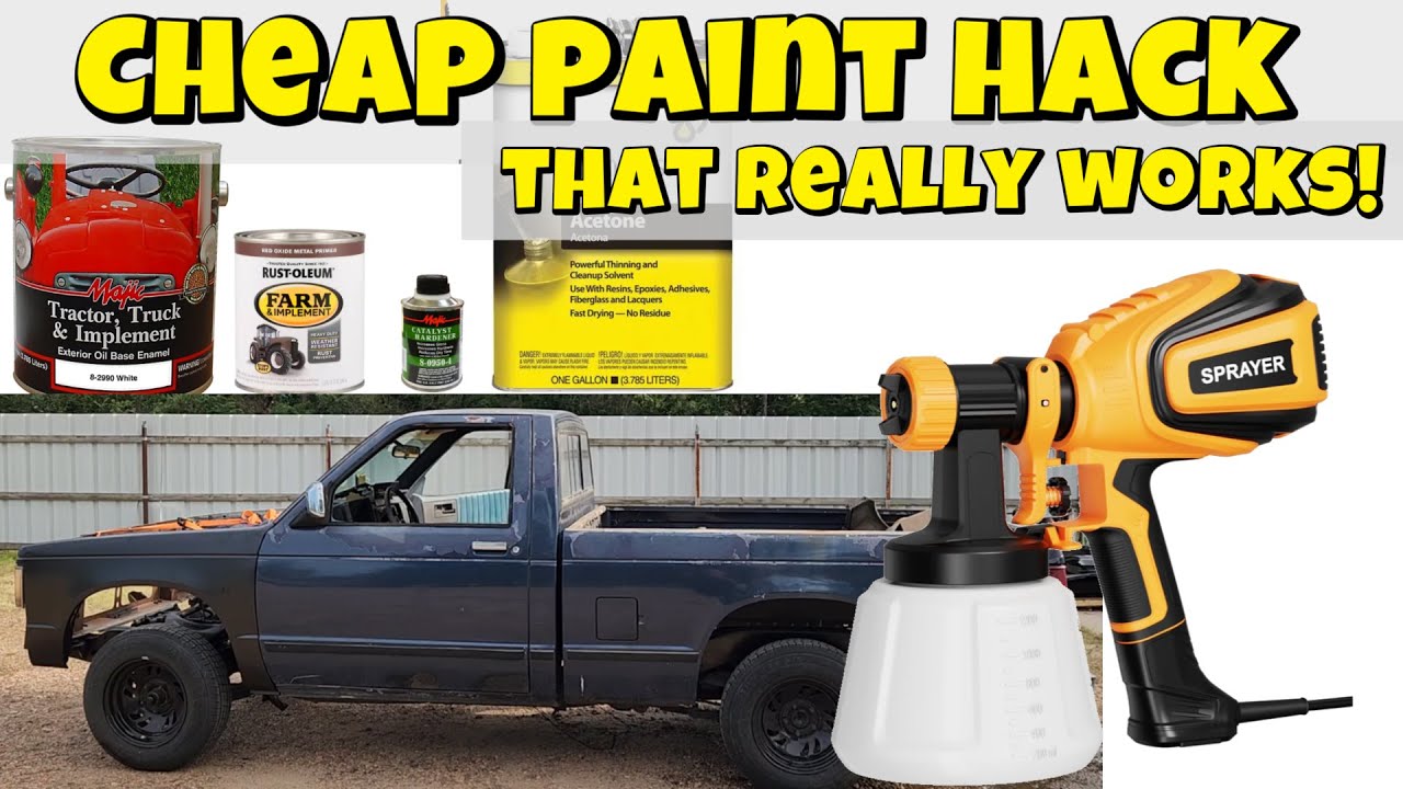 S5 E27.  A low cost automotive  paint hack that really works. Rustoleum and  electric sprayer