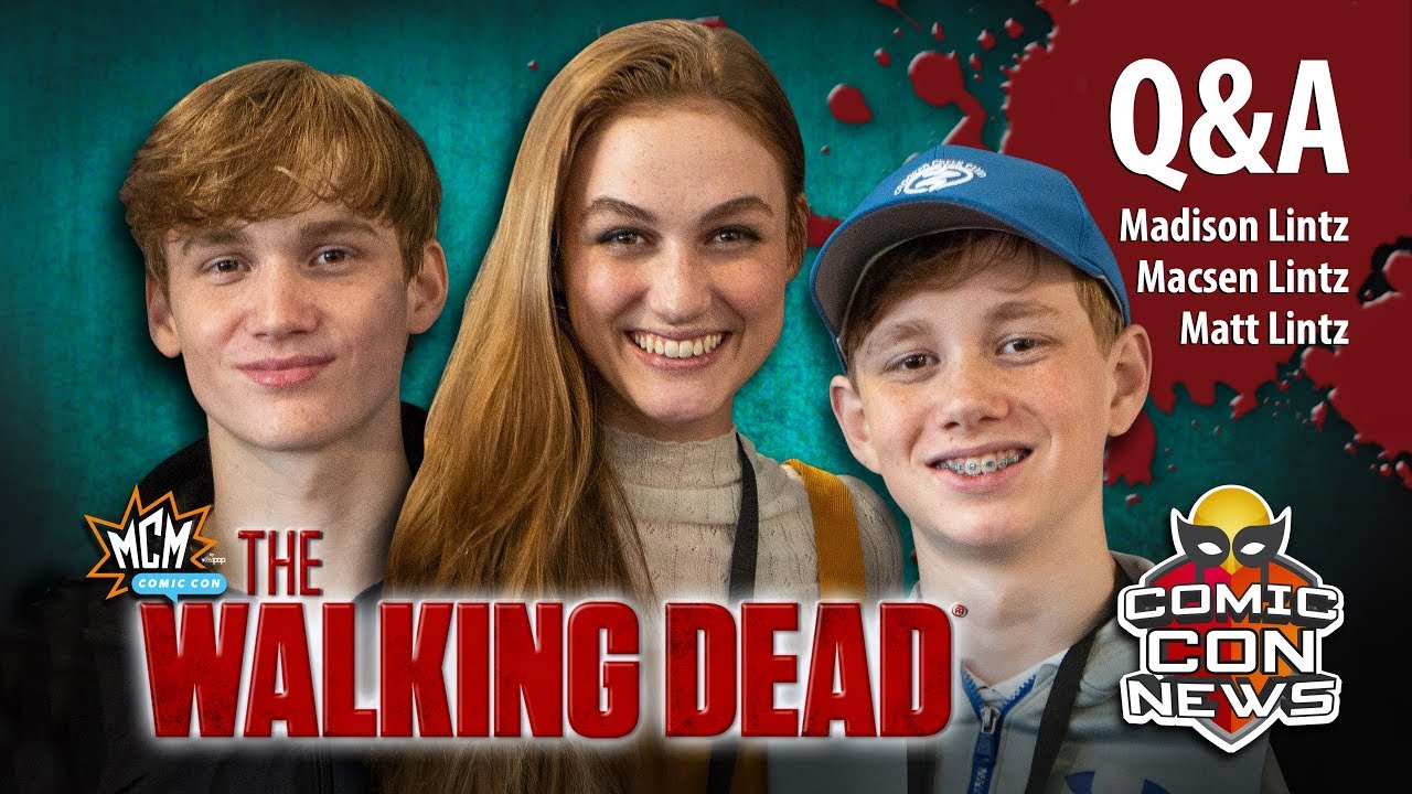 The Walking Dead Cast Madison Sophia, Matt and Macsen Lintz Henry at MCM London Comic Con 2019