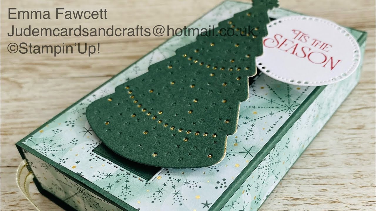 How to make a pop-up slider card using the Stampin' Up Lights Aglow *size correction in description*